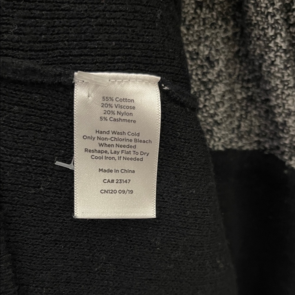 Talbots Black and Gray Long Sleeve Sweater Dress - Picture 6 of 6